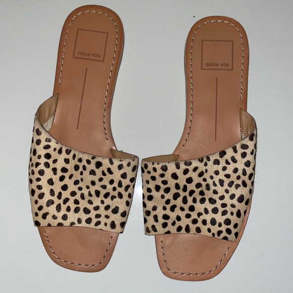 Dolce Vita cheeta print slide sandals size 7.5 - Picture 4 of 6